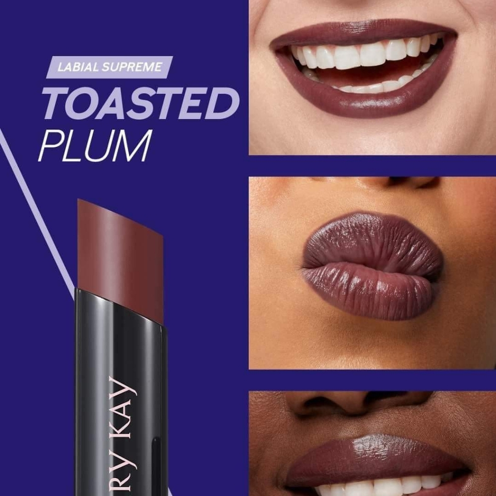 Mary kay Hydrating Supreme Lipstick in Toasted Plum.